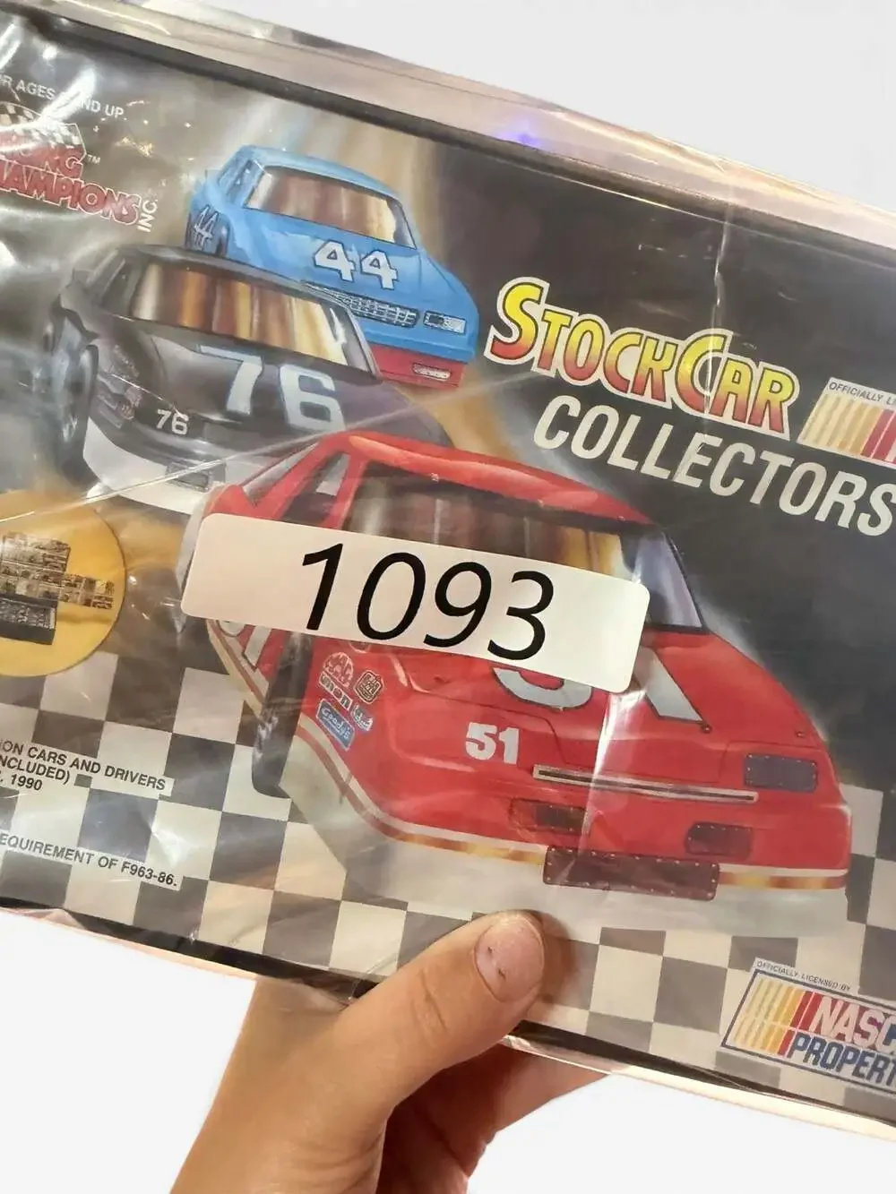 1990 Racing Champions Stock Car NASCAR Collector's Case with 4 Diecast Cars